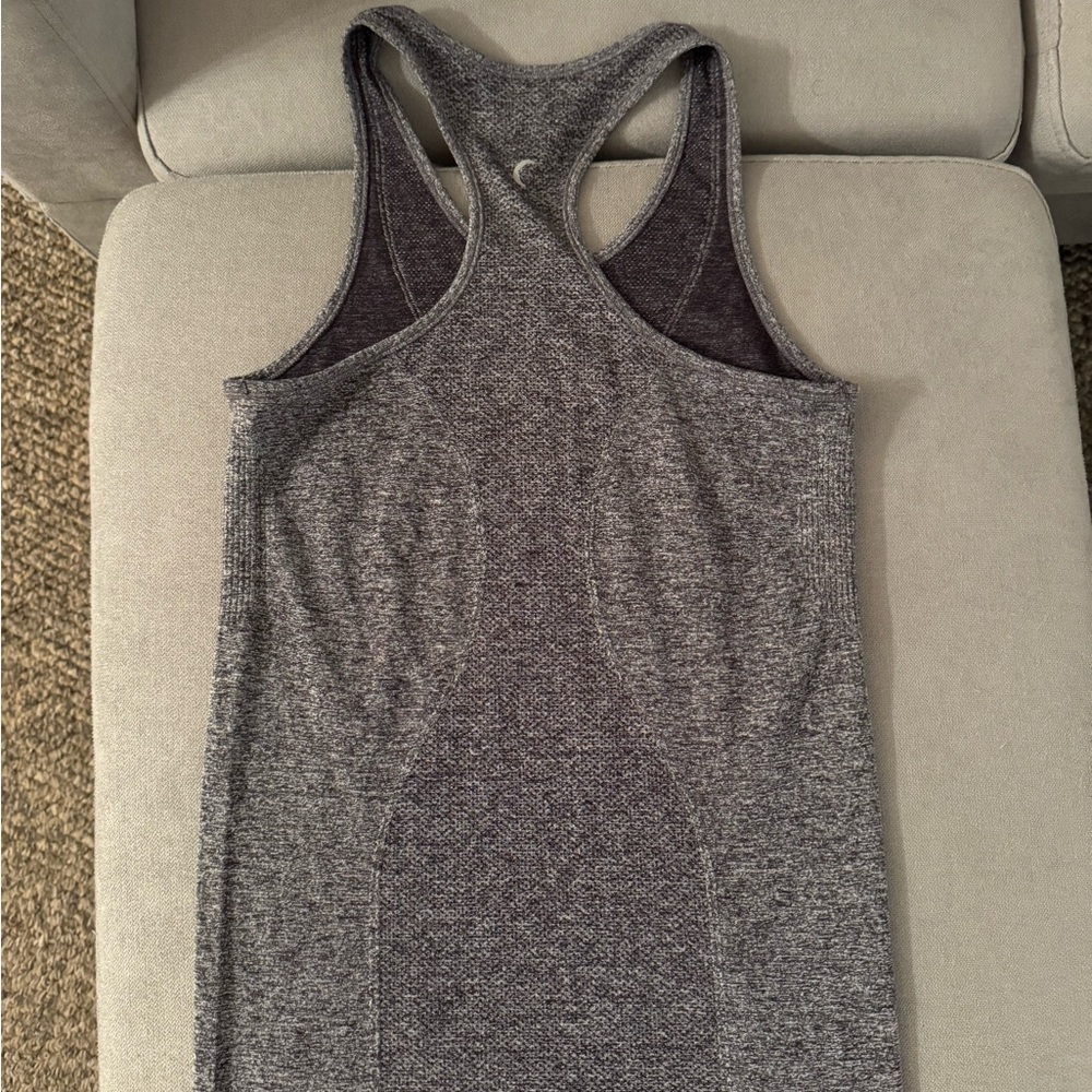 ZYIA Charcoal Racerback Tank Top - Picture 3 of 4